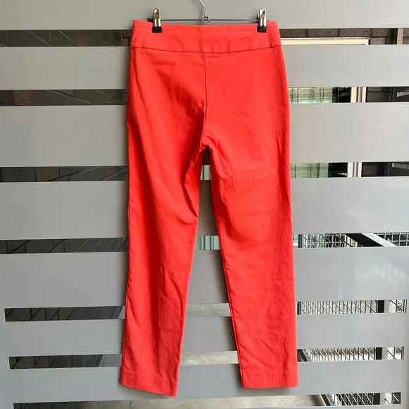 Krazy Larry Coral Microfiber Skinny Pull-On Pants Size 4 - Picture 3 of 5